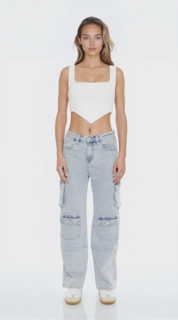 Ribbed Sweater-Knit Crop Top - Image 7